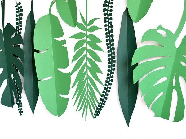 renna deluxe renna deluxe Tropen Monstera, Palme, Wanddekoration, Grün, – Produktbild 1 von 3