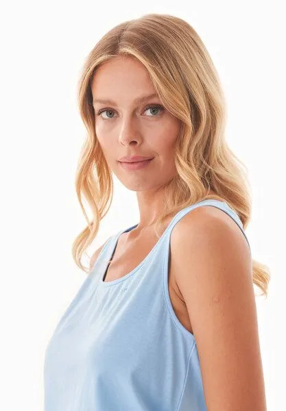 ORGANICATION ORGANICATION ANNDREA | Shorts Pyjama-Set aus Bio-Baumwolle, Light blue, – Produktbild 4 von 4