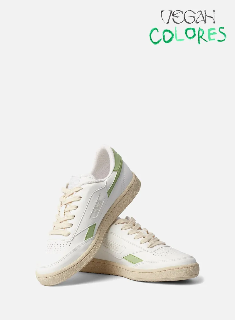 SAYE SAYE Herren vegan Sneaker Modelo '89 Lima Grün, Weiß, – Produktbild 1 von 2