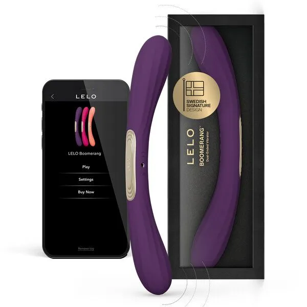 LELO Doppelvibrator - LELO BOOMERANG, Lila, – Produktbild 1 von 4