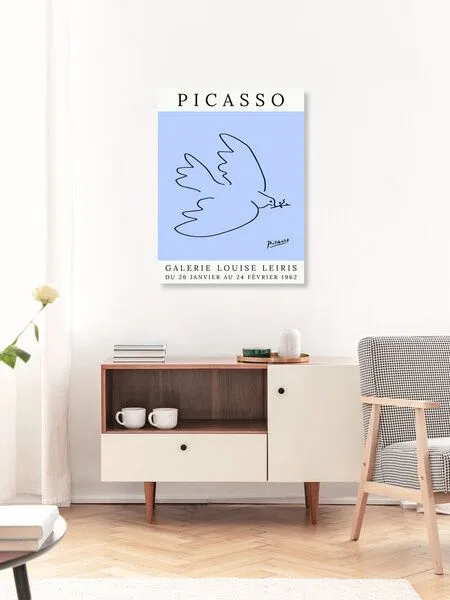 Photocircle Photocircle Poster / Leinwandbild - Picasso Taube – violett – Produktbild 3 von 4