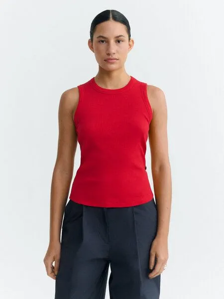 thinking mu thinking mu Tank Top gerippt - Juliette Top - aus Biobaumwolle, Clavel, – Produktbild 1 von 5