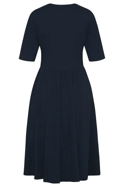 Wunderwerk Wunderwerk Flared tee dress, Dunkelblau (695 - old navy), – Produktbild 3 von 3