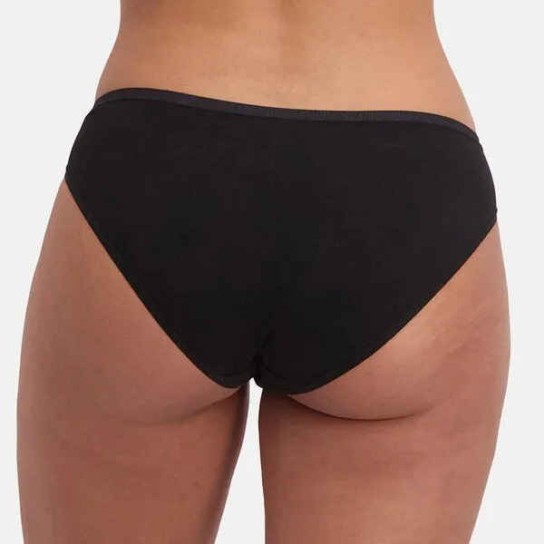Bamboo Basics Bamboo Basics Taillen Slip JULIA aus Bambusviskose / Biobaumwolle (3er Pack), Schwarz, – Produktbild 2 von 4
