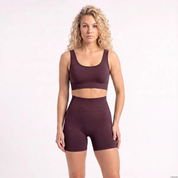 TAO Sportswear TAO Sportswear PURE Sporty Leggings Short, Fig, – Produktbild 2 von 3