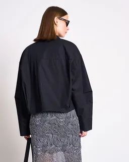 JAN N JUNE JAN 'N JUNE Damen vegan Hemdjacke Papilio Schwarz – Produktbild 1 von 1