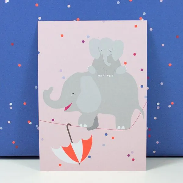 Bow & Hummingbird Bow & Hummingbird Postkarte Seiltanz – Produktbild 1 von 1