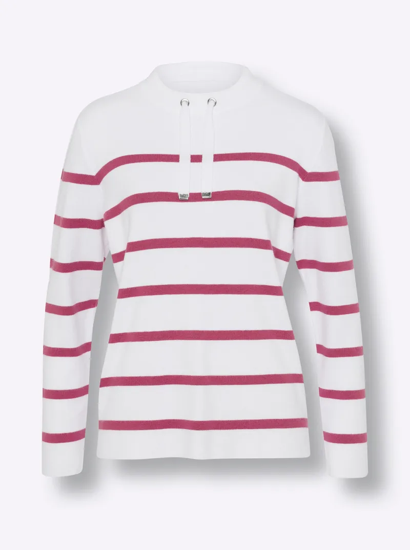 heine Streifenpullover erika-weiß-gestreift, Erika-weiß-gestreift, – Produktbild 1 von 2