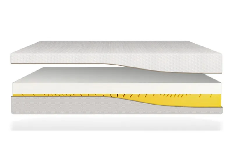 Visco-Matratze VISCOMAXX 900, extra 26cm hoch, 9 Zonen & hohes Raumgewicht, Matratzen Perfekt, 26 cm hoch, (Kaltschaum), Komfortmatratze mit 10cm Viscoschicht auf 15cm Kaltschaumkern, Weiß, – Produktbild 1 von 5