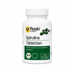 Raab Vitalfood Bio Spirulina Tabletten (200 Tabletten) – Produktbild 1 von 1