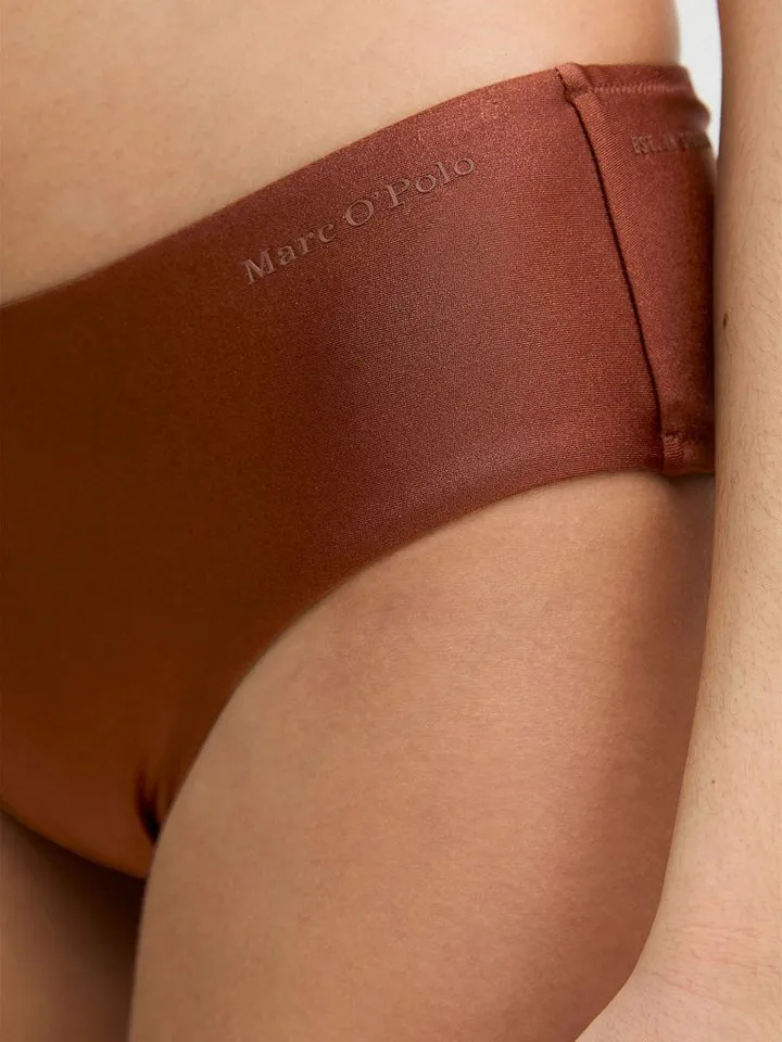 Marc O'Polo Marc O'Polo Bikini-Hose Shiny Bikini Slip, Bikini Unterteil, Bikinihose, Braun, – Produktbild 4 von 4