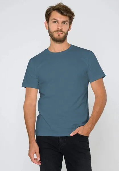 THOKKTHOKK ThokkThokk TT02 T-Shirt Herren (GOTS, vegan, Bio-Baumwolle), Sea blue (blau), – Produktbild 1 von 6