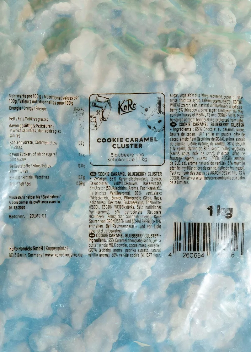 KoRo Cookie Caramel Cluster 1 kg – Produktbild 3 von 5