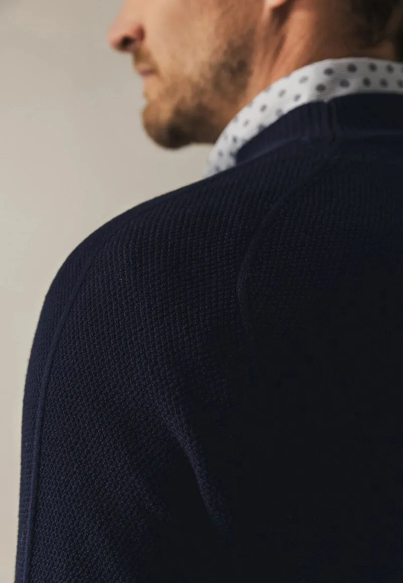 State of Art State Of Art Pullover Structure Navy - Größe L, Blau, – Produktbild 5 von 5
