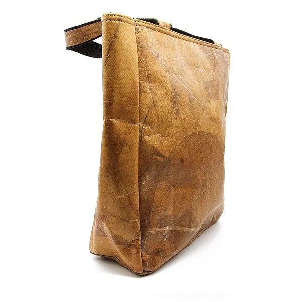 ECOMONKEY ECOMONKEY® Handtasche + veganes Lederimitat aus Blättern, Grün, – Produktbild 3 von 4