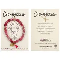 Worldfinds Worldfinds Kantha Armband "Connection", Rosa, – Produktbild 1 von 1