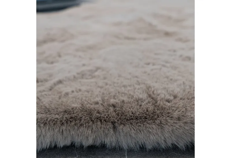 Consilio Concept Fellteppich Teppich Hasenfell Imitat HEAVEN Fell Hochflor rechteckig Höhe: 50 mm, Braun, – Produktbild 7 von 7