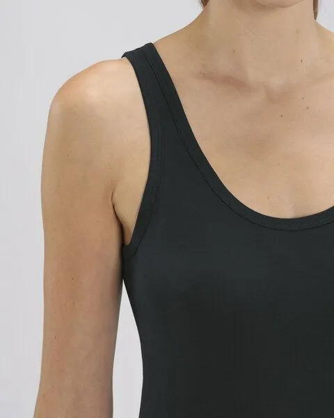 Human Family Human Family Bio Damen Tank-Top "Gleam - If U try" in 6 Farben, Schwarz, – Produktbild 3 von 3