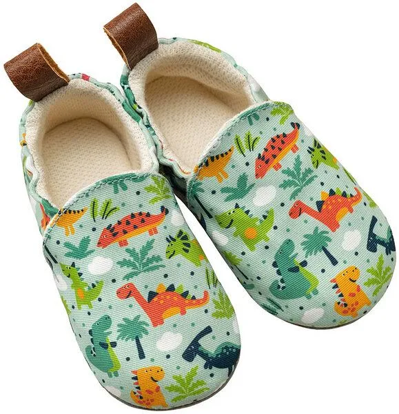 Pololo Pololo Barfuß-Hausschuhe aus Seaqual Yarn, Futter aus Baumwolle (organic) vegan, Dino, – Produktbild 2 von 4