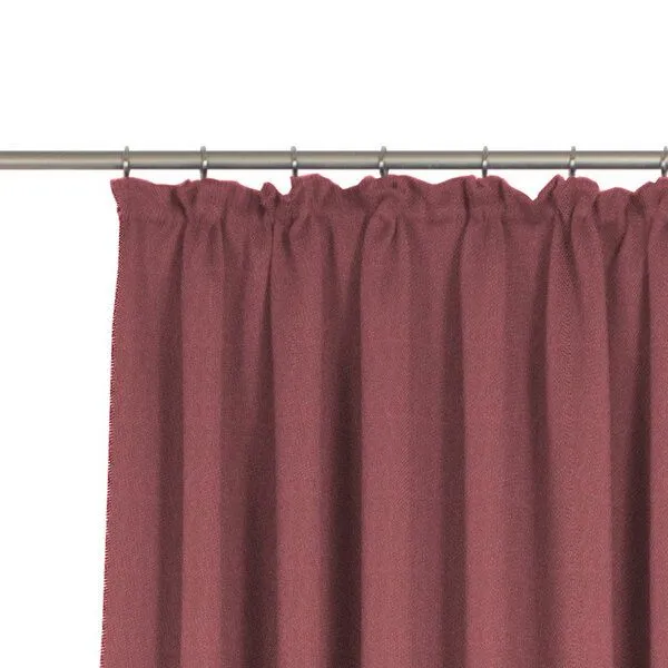 Nature by Adam Nature by Adam Vorhang aus 100% Bio-Baumwolle - Made in Germany - Uni Collection, Rot, – Produktbild 1 von 7