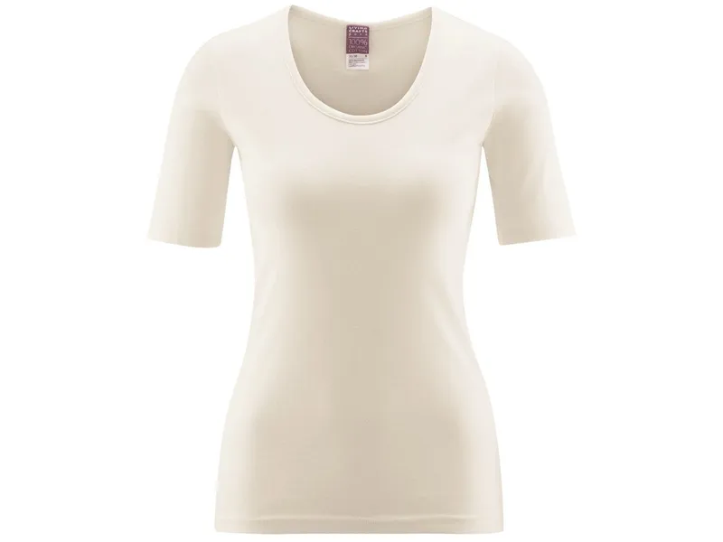 Living Crafts Living Crafts Kurzarm-Shirt "Juliane", natural Gr. 44/46, Natur, – Produktbild 1 von 2
