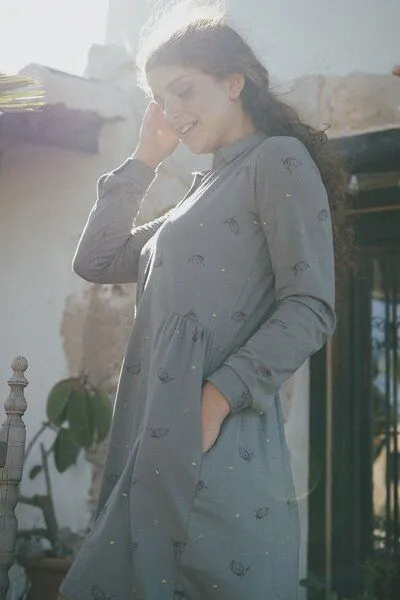TIRALAHILACHA TIRALAHILACHA Scarlette shirt dress, Grün, – Produktbild 3 von 4