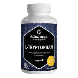 vitamaze L-Tryptophan 500 mg hochdosiert vegan Kapseln – Produktbild 1 von 1