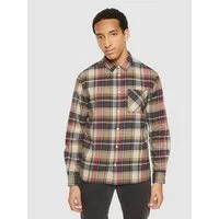 KnowledgeCotton Apparel KnowledgeCotton Apparel Kariertes Hemd CHECKERED SHIRT Flanell aus Bio-Baumwolle, Braun (multicheck), – Produktbild 2 von 5
