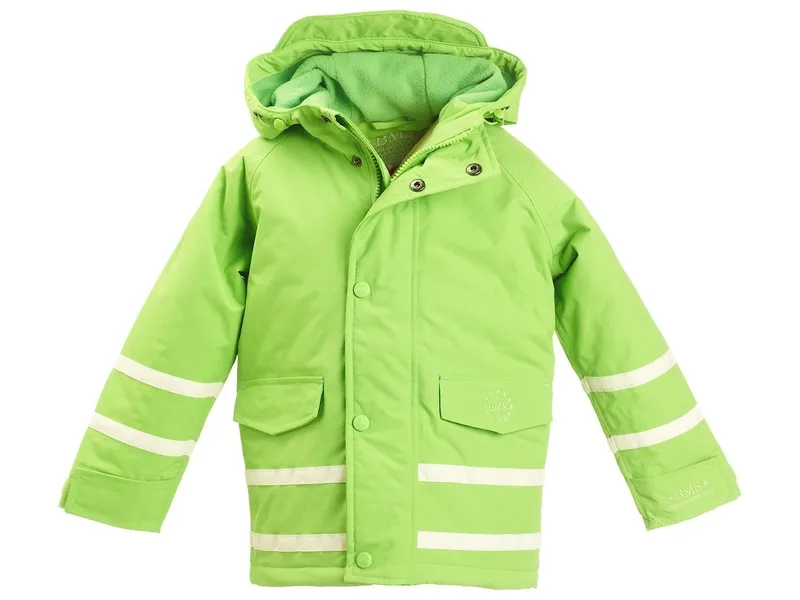 BMS BMS Kinder Winterjacke atmungsaktiv und wasserdicht SoftLan limone Gr.86, Grün, – Produktbild 1 von 2
