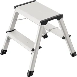 Hailo Hailo Trittleiter "D60 StandardLine", 2 x 2 Stufen, aus Aluminium – Produktbild 1 von 1