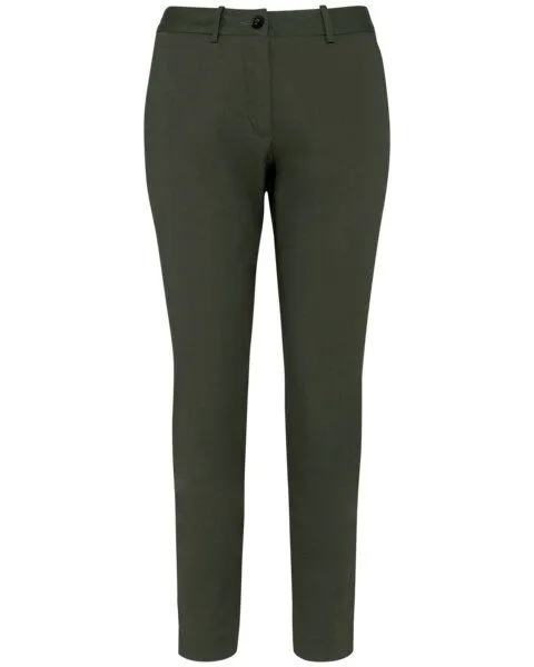Greenspired Greenspired Umweltfreundliche 7/8-Damen Chinohose 235 g/m², Khaki, – Produktbild 1 von 1