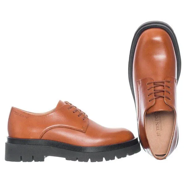 Ten Points Ten Points Schnürschuhe Margaret, Cognac (braun), – Produktbild 2 von 4
