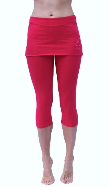 ESPARTO ESPARTO ¾ Yogahose Capri "Thanda", Raspberry, – Produktbild 2 von 4