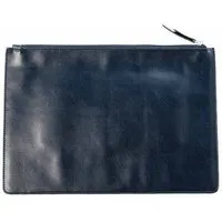 GREVIRO GREVIRO Dokumentenmappe aus Kaktusleder (vegan) - passend auch für MacBook, iPad & Co., Navy blau (glatt), – Produktbild 1 von 1