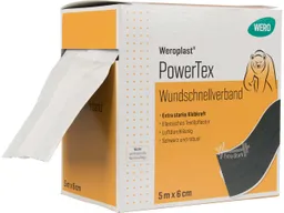 WERO WERO Wundschnellverband 'Weroplast PowerTex', elastisch 5 m x 6 cm – Produktbild 1 von 1