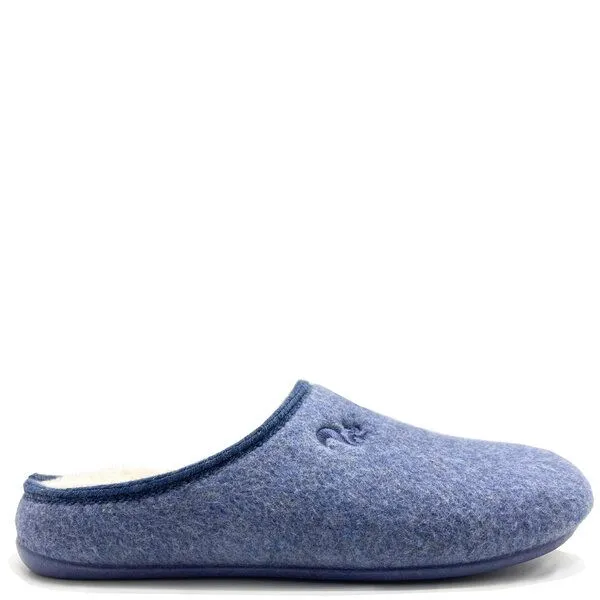 thies Veganer Hausschuh "thies ® Organic Slipper", aus superweicher Bio-Baumwolle, Marino (blue), – Produktbild 1 von 4