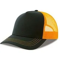 Atlantis Headwear Atlantis Headwear Freizeit-Truckercap aus recyceltem Polyester-Segeltuch, Navy/gelb, – Produktbild 1 von 1