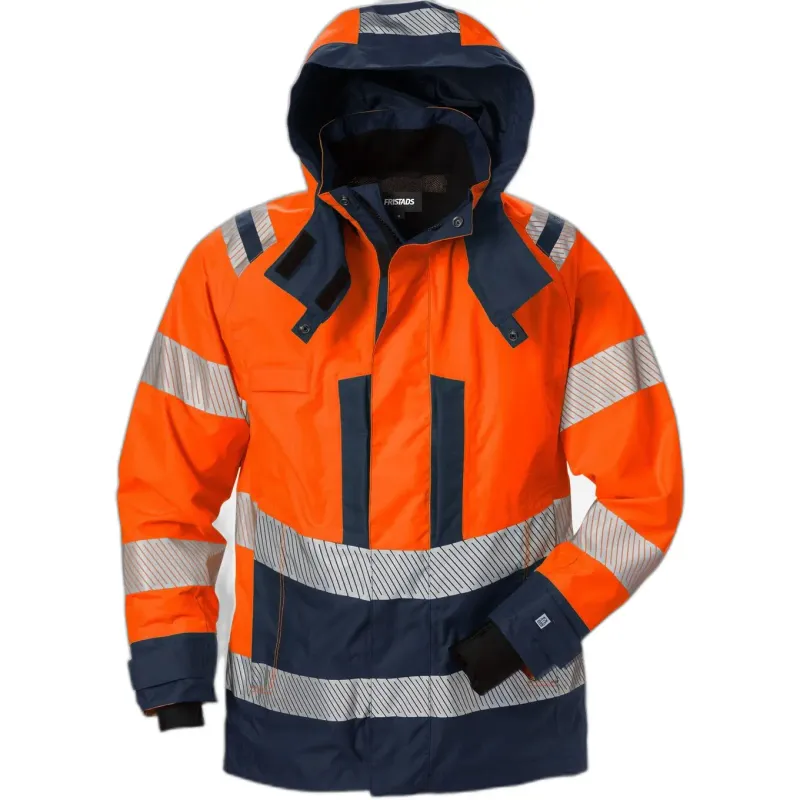 Fristads Wasserdichte High Vis Jacke Damen Fristads Airtech® 4518 Gtt, Orange, – Produktbild 1 von 2