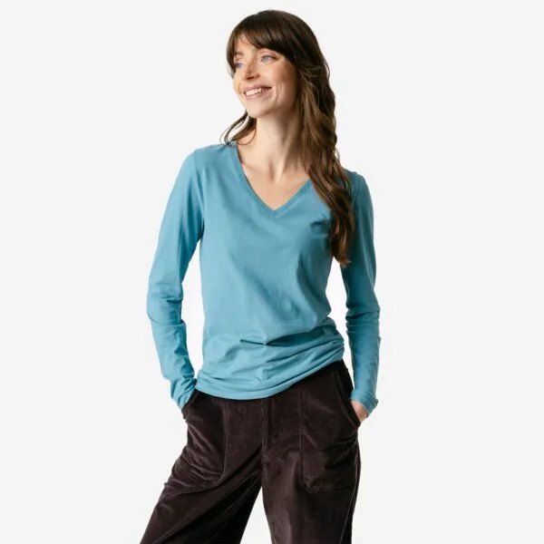 Living Crafts Living Crafts Langarm-Shirt - TARANA, Harbour blue (petrol), – Produktbild 1 von 4