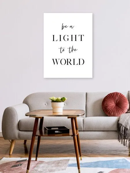 Photocircle Photocircle Poster / Leinwandbild - Be a Light To The World – Produktbild 2 von 4