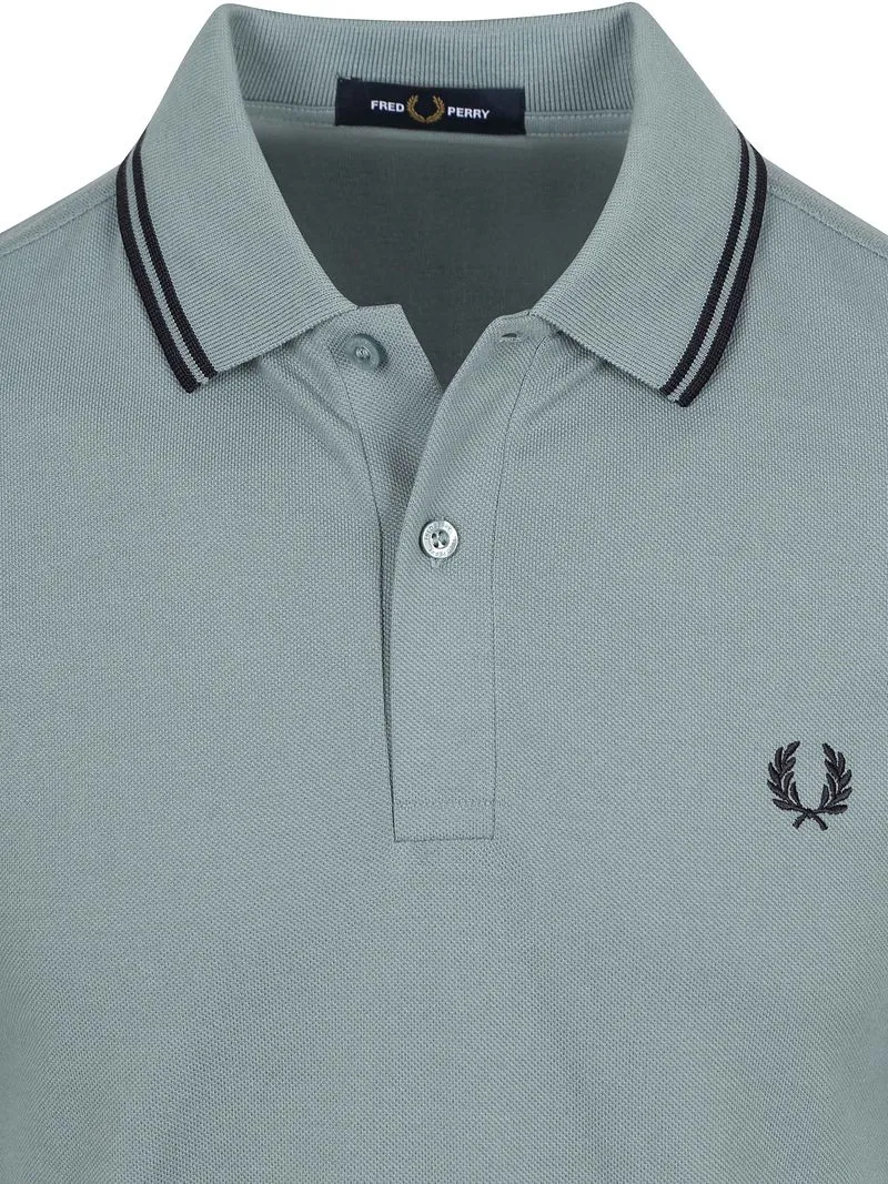Fred Perry Fred Perry Polo Twin Tipped M3600 Blau Z56 - Größe M, Blau, – Produktbild 4 von 5