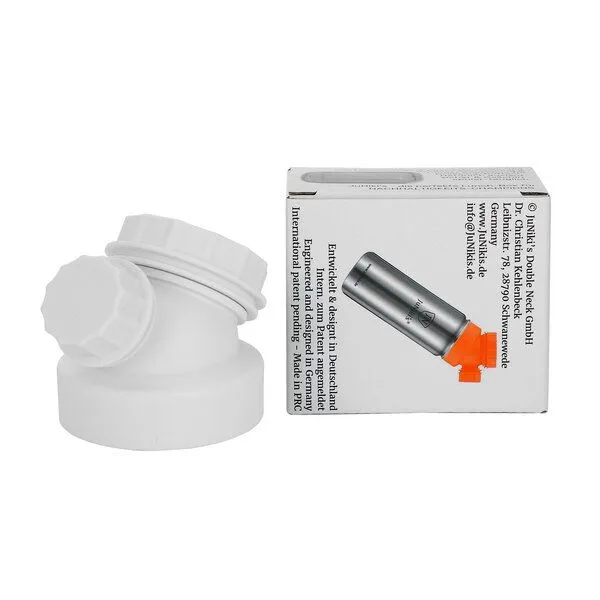 JN JuNiki's JN JuNiki's JuNiki´s® innovativer Weithals-Trinkflaschen-Deckel in 8 Farben, Weiß, – Produktbild 4 von 4