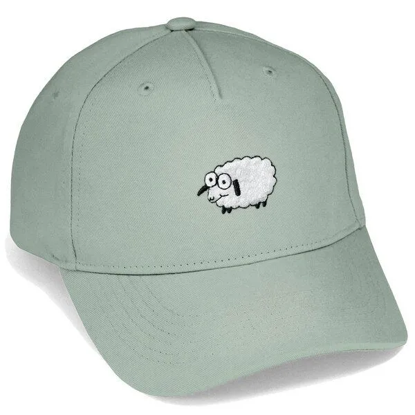 LIGARTI Bestickte Cap – Wollke das Schaf – LIGARTI Tiermanufaktur, Mintgrun, – Produktbild 1 von 4