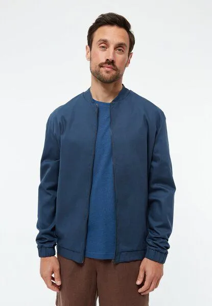 Givn Berlin Givn Berlin Blousonjacke GBCASPER aus fester Bio-Baumwolle, Ocean blue, – Produktbild 2 von 4