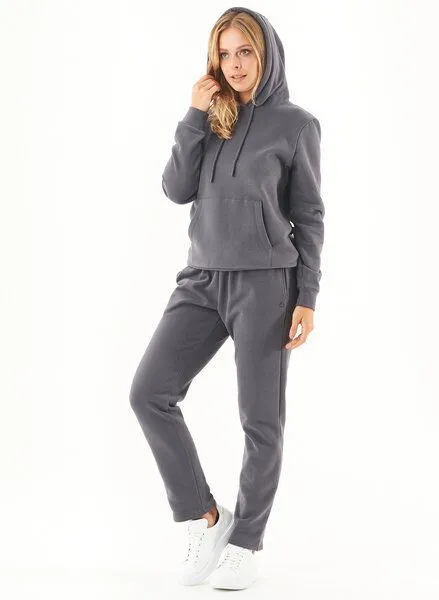 ORGANICATION ORGANICATION ESSENTIALS-HARRE-Soft Touch Hoodie aus Bio-Baumwolle, Grau(shadow), – Produktbild 2 von 4