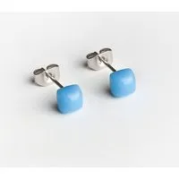 ALEXASCHA ALEXASCHA Geometrische Ohrstecker, Azurblau (blau), – Produktbild 1 von 1