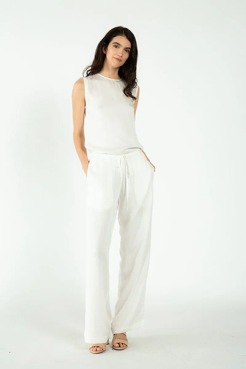 Neu Nomads Neu Nomads Damen vegan Hose Palazzo Weites Bein Weiß, Weiß, – Produktbild 2 von 2
