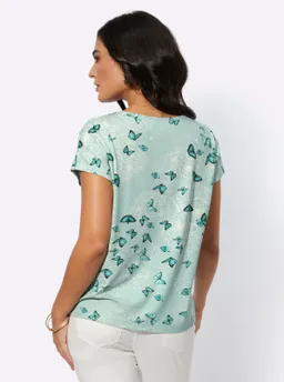 Witt Rundhalsshirt kalkmint-salbei-bedruckt – Produktbild 1 von 1