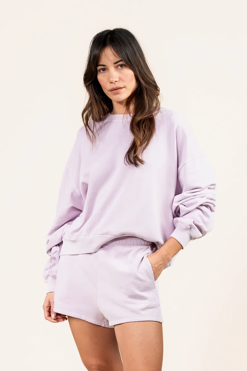Kuyichi Kuyichi Damen vegan Sweatshirt Mohnblume Hellrosa, Hell-pink, – Produktbild 2 von 2