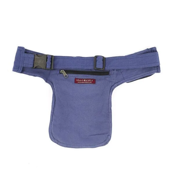 short'n'pietz short'n'pietz handgenähte Gürteltasche mit verstellbarem Gürtel, Blau, – Produktbild 7 von 8
